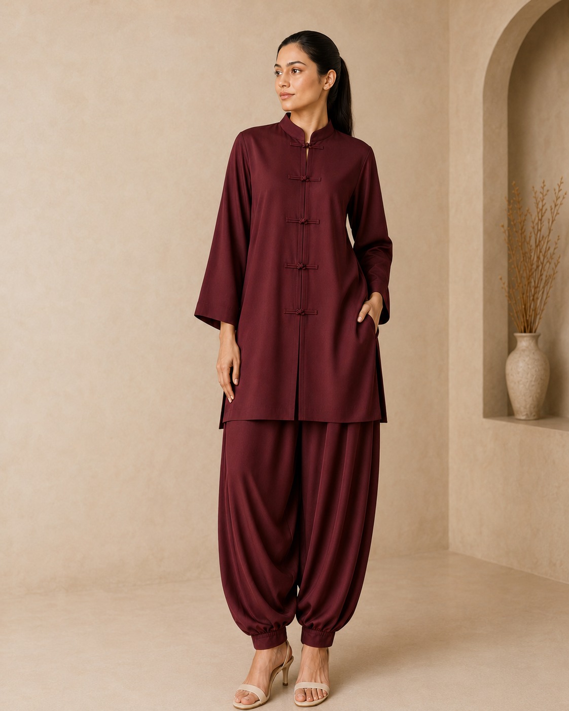 Mandarin Collection — Maroon